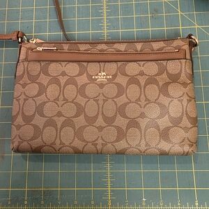 Coach Brown Signature Crossbody Bag